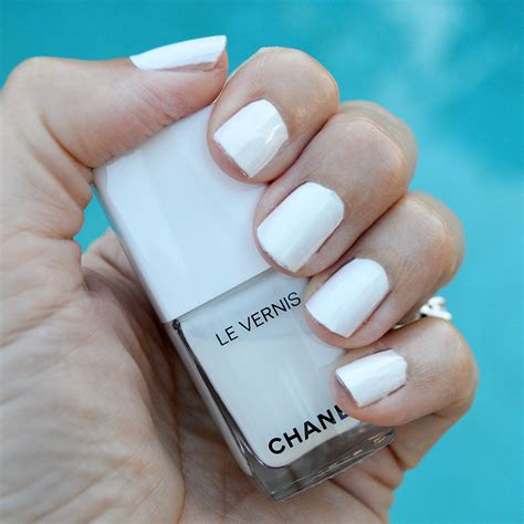 white coco chanel nails|chanel white nail polish.